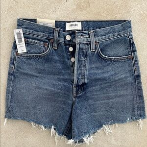 Agolde Parker Long Short Loose Fit Vintage Skywave NWT US 25